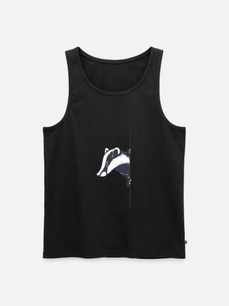 Süßes Dachs Geschenk - Männer Premium Bio Tank Top - Schwarz