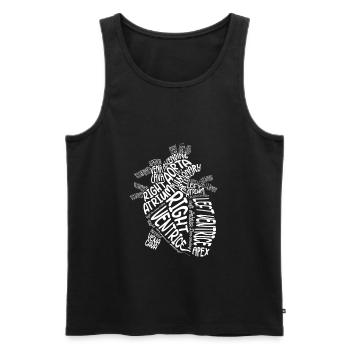 Anatomical Heart Cardiologist Anatomy Cardiology - Männer Premium Bio Tank Top - Schwarz - Vorne - Michal (187cm)