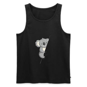 Koala Bär Australien Beuteltier Koala - Männer Premium Bio Tank Top - Schwarz - Vorne - AI Model Male 178 light (178cm)