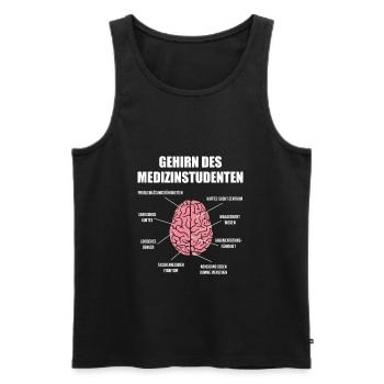 Medizin Student Gehirn Medizinstudent Medizin Arzt - Männer Premium Bio Tank Top - Schwarz - Vorne - AI Model Male 178 light (178cm)