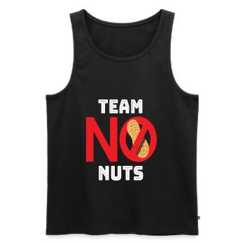 Team No Nuts Nüsse Nuss Nussalergie - Männer Premium Bio Tank Top - Schwarz - Vorne - AI Model Male 178 light (178cm)
