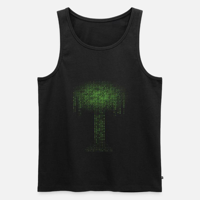 Binärer Baum Codierung Computer Programmierer - Männer Premium Bio Tank Top - Schwarz