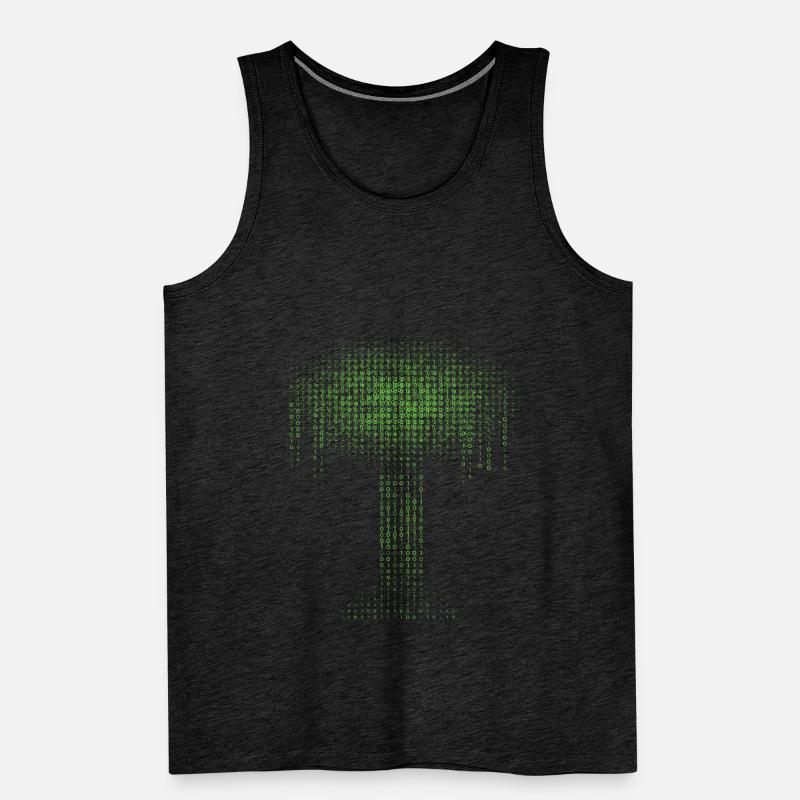 Binary Tree Encoding Computer Programmer Men's Premium Organic Tank Top