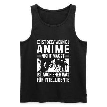Es ist okey wenn du Anime nicht magst Otaku - Männer Premium Bio Tank Top - Schwarz - Vorne - Michal (187cm)