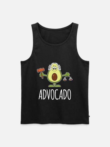 Avocado Law Advocado Student Lawyer Exam - Men's Premium Organic Tank Top - black
