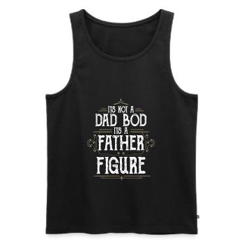 It's Not A Dad Bod It's A Father Figures - Men's Premium Organic Tank Top - black - Front - Michal (187cm)