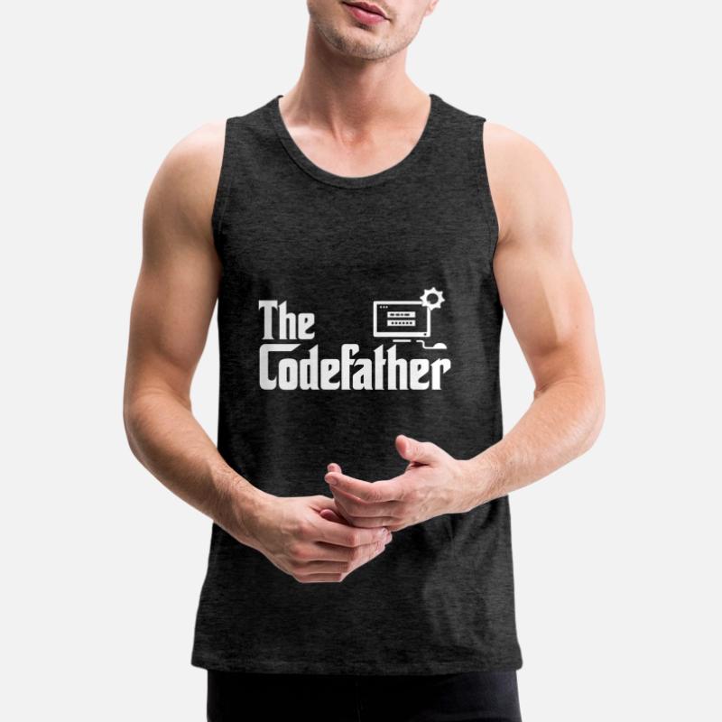 The Codefather Developer Coder Programmer Computer Männer Premium Bio Tank Top