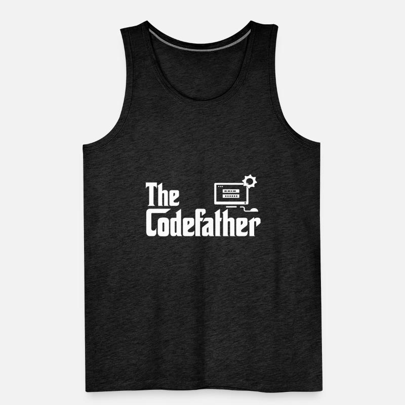 The Codefather Developer Coder Programmer Computer Männer Premium Bio Tank Top