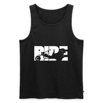 Roulez en trike - Débardeur bio Premium Homme - noir - Devant - Michal (187cm)