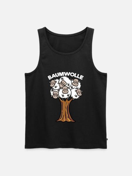 Baumwolle - Männer Premium Bio Tank Top - Schwarz
