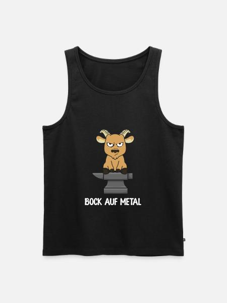 Bock Auf Metal - Männer Premium Bio Tank Top - Schwarz