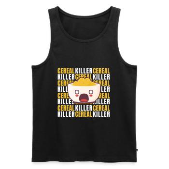 Cereal Killer Halloween Costume Muesli - Débardeur bio Premium Homme - noir - Devant - Michal (187cm)