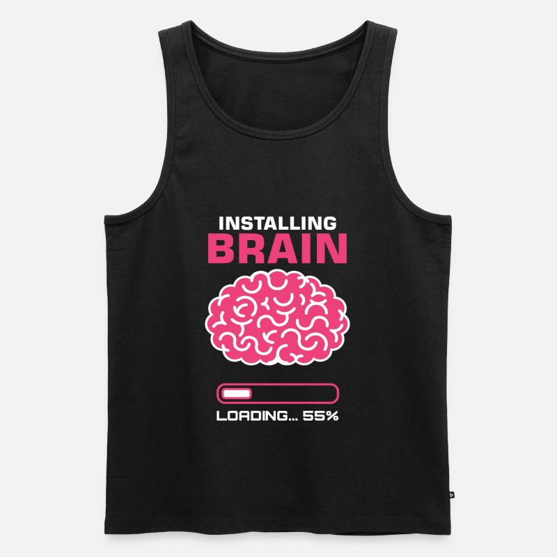 Installing Brain Brain Science - Men's Premium Organic Tank Top - black