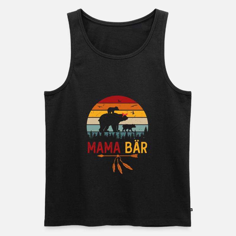 MamaBär - Männer Premium Bio Tank Top - Schwarz