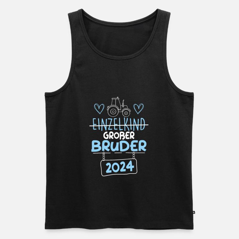Großer Bruder 2024 - Männer Premium Bio Tank Top - Schwarz