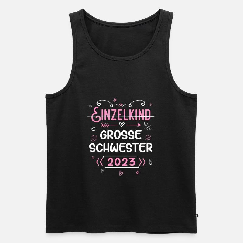 Große Schwester 2023 - Männer Premium Bio Tank Top - Schwarz
