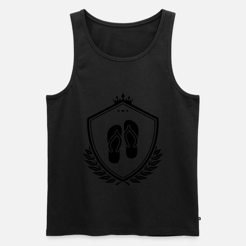 Badelatschen icon - Männer Premium Bio Tank Top - undefined