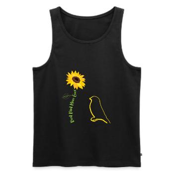 Meilleure maman d’oiseau de tous les temps - Débardeur bio Premium Homme - noir - Devant - Michal (187cm)