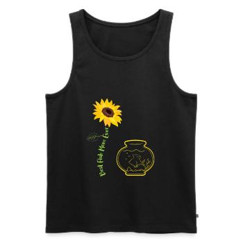 Best Fish Mom Ever - Männer Premium Bio Tank Top - Schwarz - Vorne - AI Model Male 178 light (178cm)