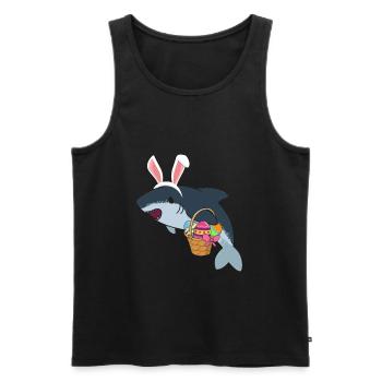 Requin de Pâques - Débardeur bio Premium Homme - noir - Devant - Michal (187cm)