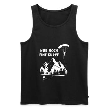Nur Eine Kurve Paragleiter Berge Gleitflug - Männer Premium Bio Tank Top - Schwarz - Vorne - Michal (187cm)