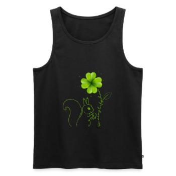 You Are My Lucky Charm Squirrel - Men's Premium Organic Tank Top - black - Front - Michal (187cm)