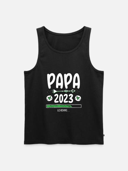Papa 2023 Loading - Men's Premium Organic Tank Top - black