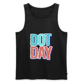 International Dot Day Punkte Punkt - Männer Premium Bio Tank Top - Schwarz - Vorne - AI Model Male 178 light (178cm)