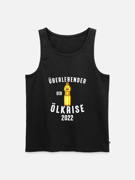 Überlebender der Ölkrise 2022 - Männer Premium Bio Tank Top - Schwarz