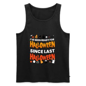 Ive était prêt pour Halloween - Débardeur bio Premium Homme - noir - Devant - AI Model Male 178 light (178cm)