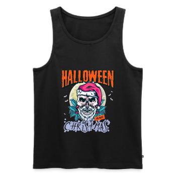 Halloween est mon Noël - Débardeur bio Premium Homme - noir - Devant - AI Model Male 178 light (178cm)