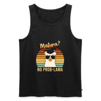 Matura No Problama 2022 Abschluss Schulabschluss - Männer Premium Bio Tank Top - Schwarz - Vorne - AI Model Male 178 light (178cm)