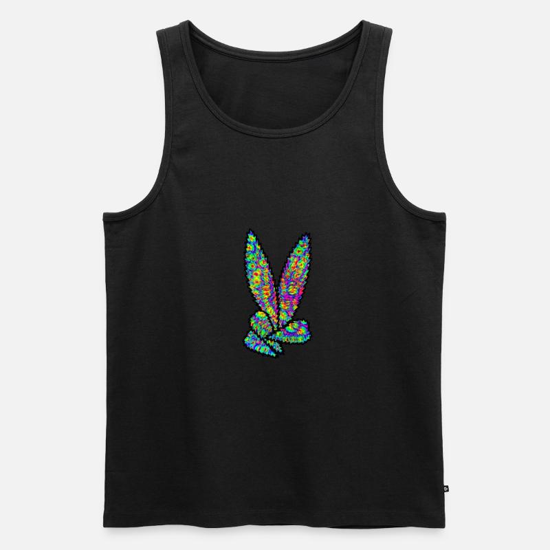 Peace - Männer Premium Bio Tank Top - Schwarz