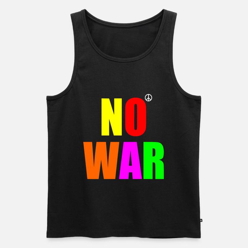 No war - Männer Premium Bio Tank Top - Schwarz