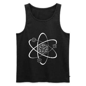 Spielleiter D20 Dice Rollenspiel Brettspiel - Männer Premium Bio Tank Top - Schwarz - Vorne - Michal (187cm)
