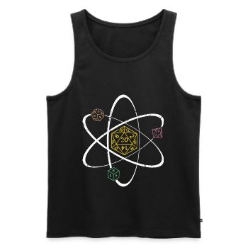 W20 Würfel Set Rollenspiel RPG - Männer Premium Bio Tank Top - Schwarz - Vorne - Michal (187cm)