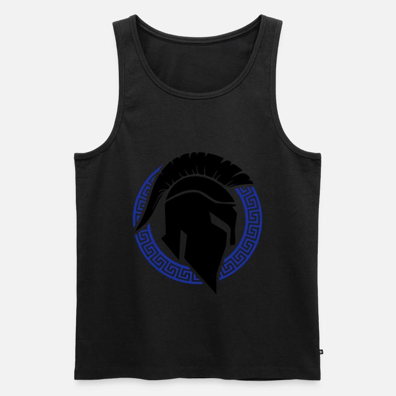 spartaner helm - Männer Premium Bio Tank Top - undefined