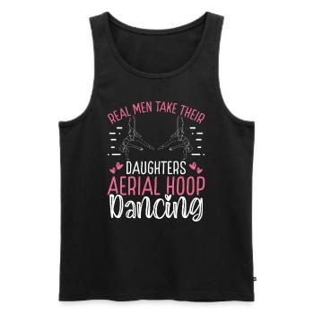 Dancer Real Men take their Aerial Hoop Dancing - Männer Premium Bio Tank Top - Schwarz - Vorne - Michal (187cm)
