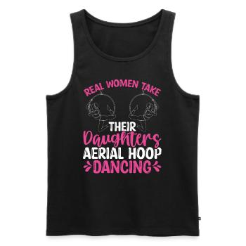 Dancer Real Women take their Aerial Hoop Dancing - Männer Premium Bio Tank Top - Schwarz - Vorne - Michal (187cm)