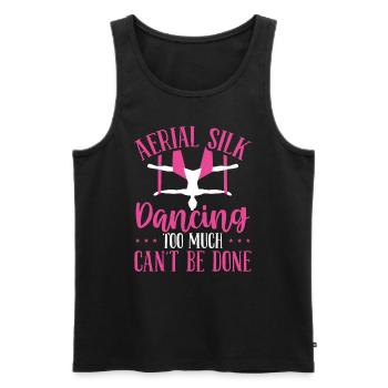 Aerial Silk Dancing Aerial Hoop Dancer Air Yoga - Men's Premium Organic Tank Top - black - Front - AI Model Male 178 light (178cm)
