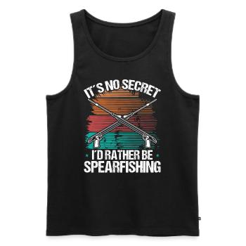 Spearfisher Apnoe Diver Freediving Speargun - Männer Premium Bio Tank Top - Schwarz - Vorne - AI Model Male 178 light (178cm)
