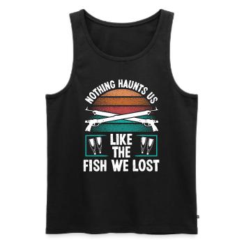 Poisson-harpon nous avons perdu Apnée Plongeur Apnée - Débardeur bio Premium Homme - noir - Devant - Michal (187cm)