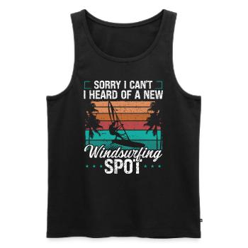 Windsurfer Sorry I cant I have WindsurfingWindsurf - Men's Premium Organic Tank Top - black - Front - Michal (187cm)
