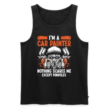 Car Painter Autobody Vehicle Sprayer Detailer - Men's Premium Organic Tank Top - black - Front - AI Model Male 178 light (178cm)