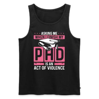 DNP Doctor Nursing Degree Nursing School PHD - Men's Premium Organic Tank Top - black - Front - Michal (187cm)