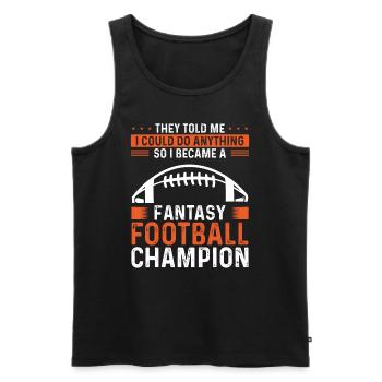 Fantasy Football Championship Team Player Trophy - Männer Premium Bio Tank Top - Schwarz - Vorne - AI Model Male 178 light (178cm)