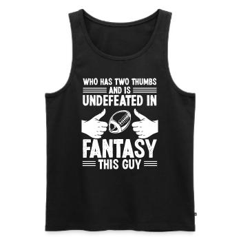 Fantasy Football Sunday Booked Championship Team - Männer Premium Bio Tank Top - Schwarz - Vorne - AI Model Male 178 light (178cm)