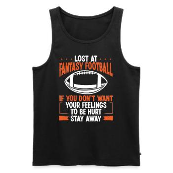 Fantasy Football Player Winner Team Trophy - Männer Premium Bio Tank Top - Schwarz - Vorne - AI Model Male 178 light (178cm)
