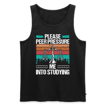 Law School Studying Future Lawyer Graduate Law - Männer Premium Bio Tank Top - Schwarz - Vorne - AI Model Male 178 light (178cm)