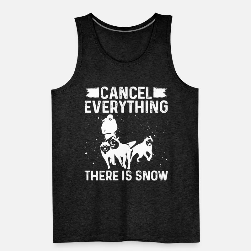Husky Cancel everything there is Snow Mushing Männer Premium Bio Tank Top